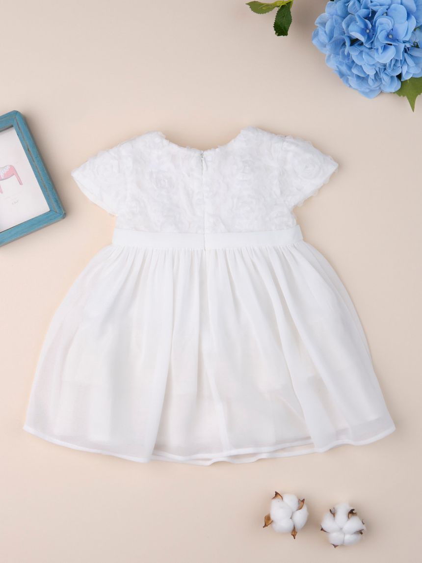 φόρεμα λευκό με τούλι για κορίτσι 647571 - Prénatal