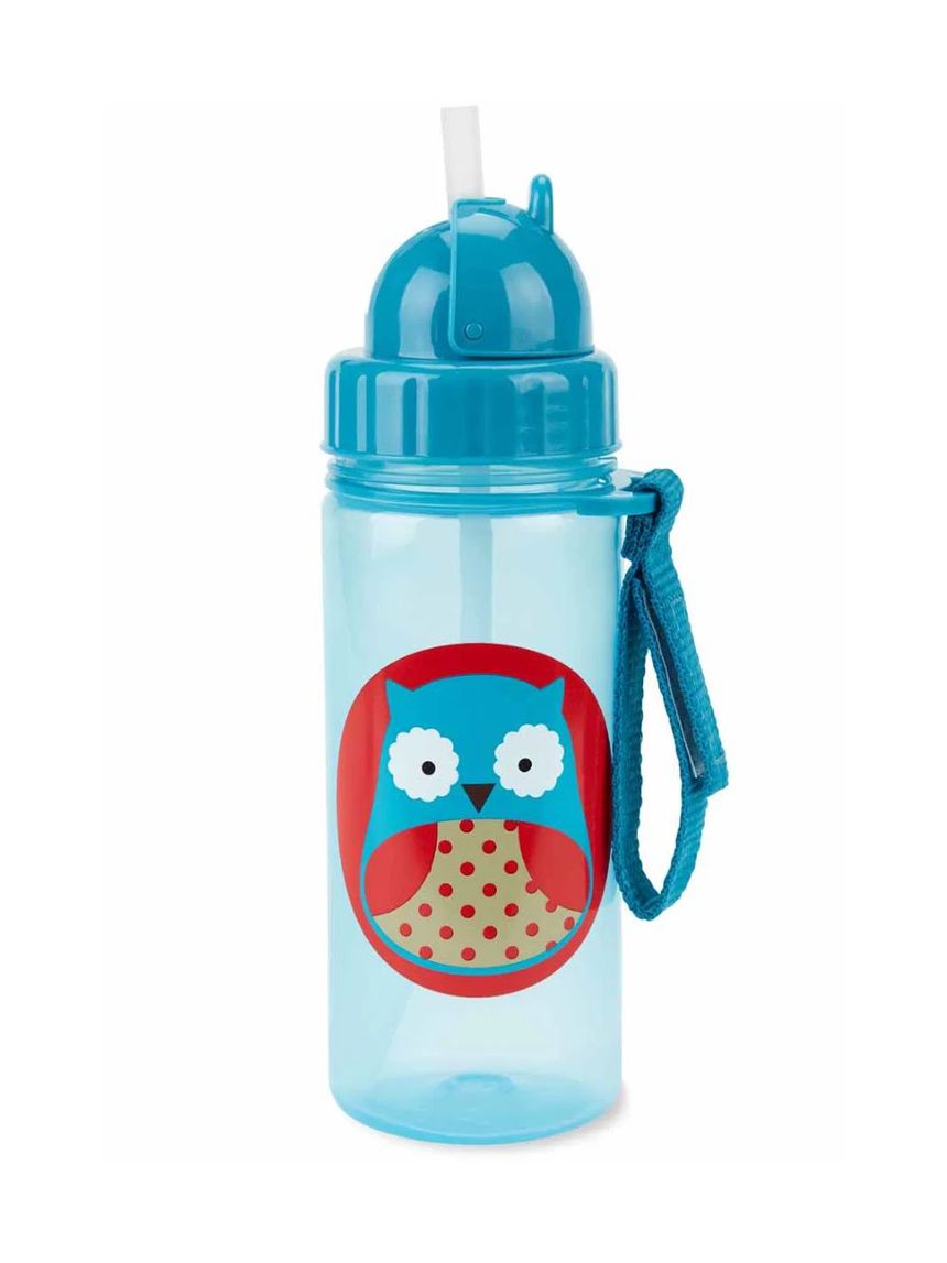 Skip hop zoo πλαστικό παγούρι με καλαμάκι 384.5ml owl 29-2903033-11 - SKIP HOP