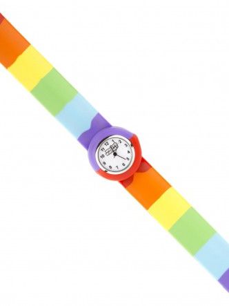 Wacky watches παιδικό ρολόι με λουράκι σιλικόνης slap ουράνιο τόξο 14482288 - Wacky Watches