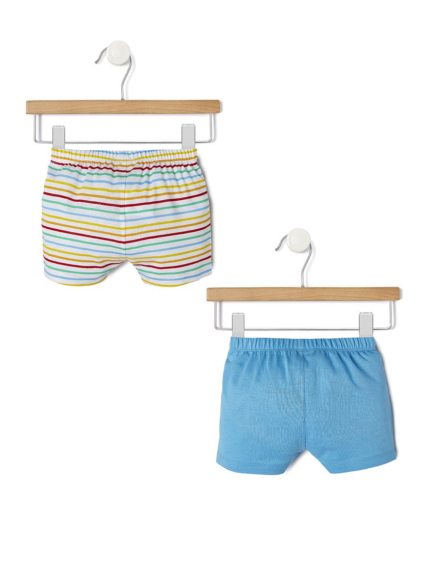 σορτς jersey πακέτο x2 τμχ για αγόρι - Prénatal