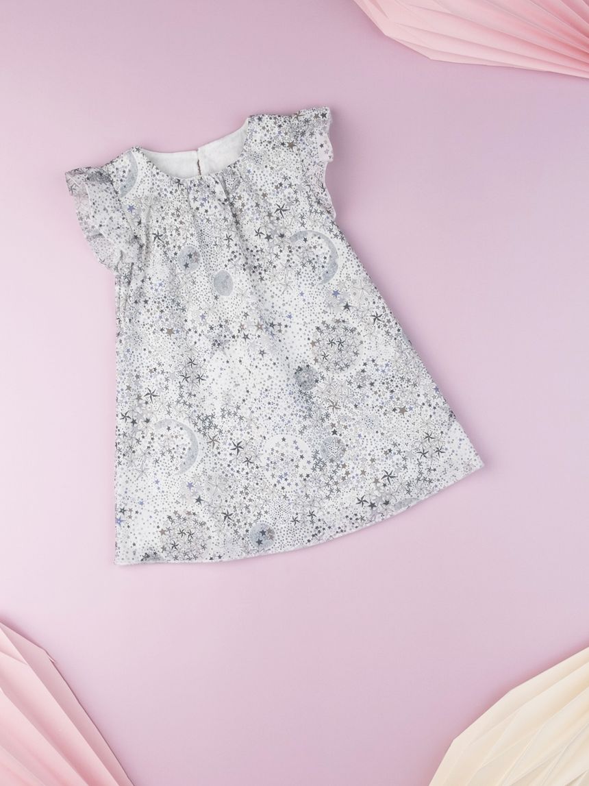 φόρεμα λευκό με στάμπες για κορίτσι 675560 - Prénatal