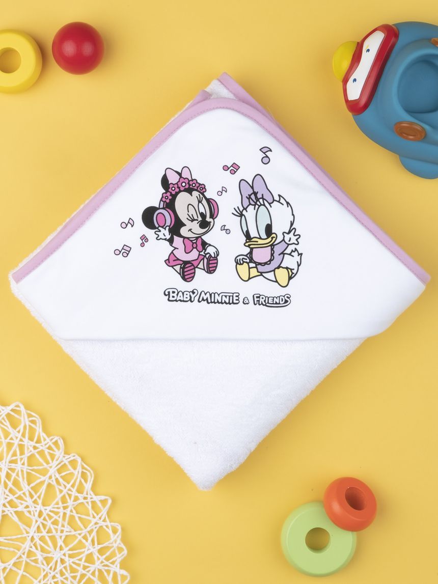 μπουρνουζοπετσέτα με στάμπα minnie για κορίτσι - Prénatal