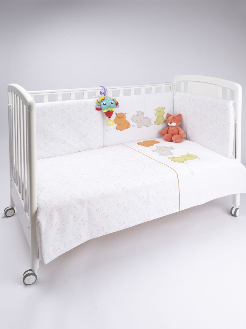 σετ για κρεβάτι 4 τεμ.με ιπποπόταμο - Prénatal