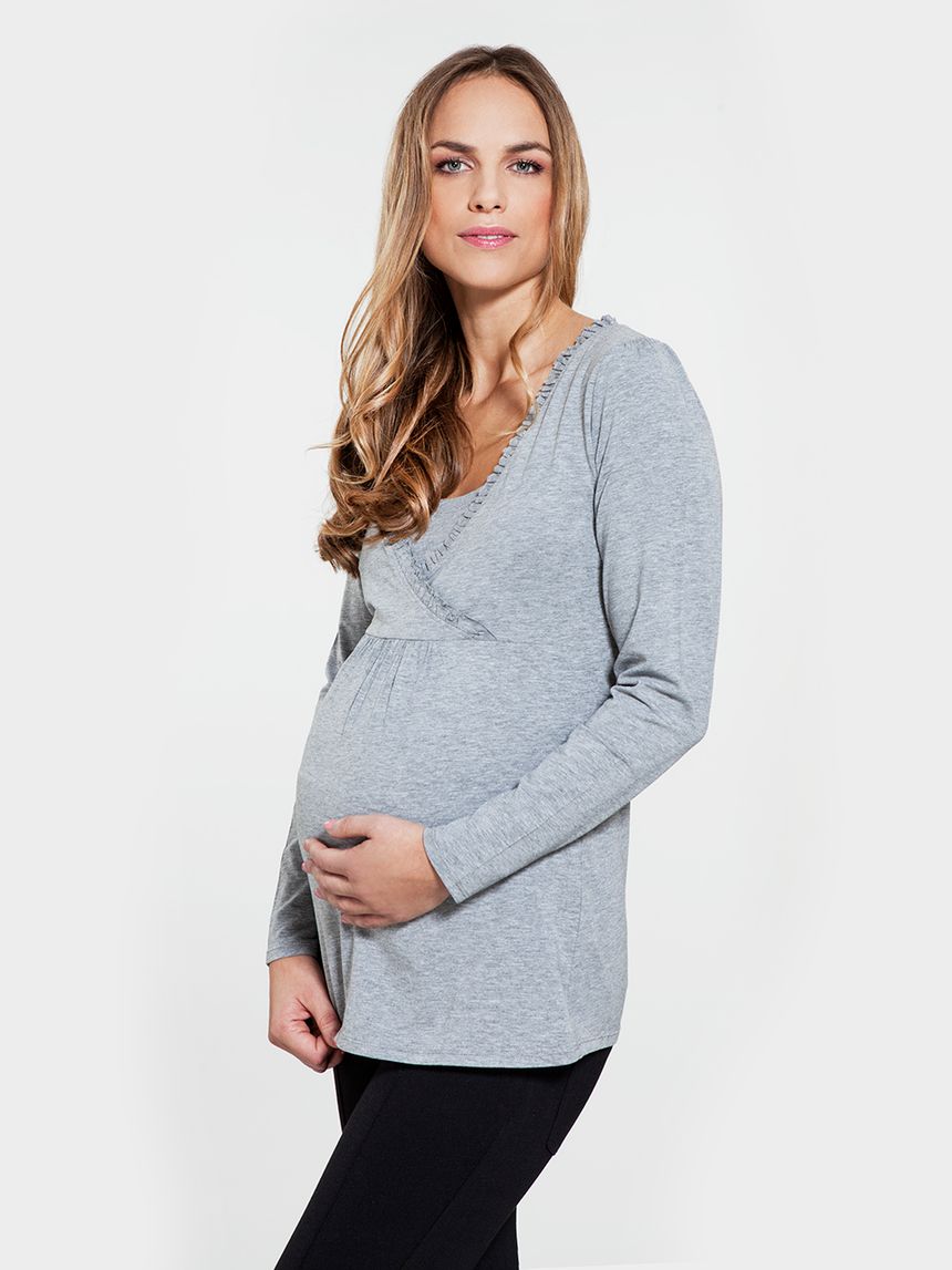 γυναικεία μπλούζα γκρι - Prénatal