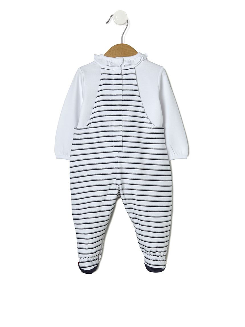 σετμπλούζα και σαλοπέτα ριγέ μπλε για κορίτσι - Prénatal