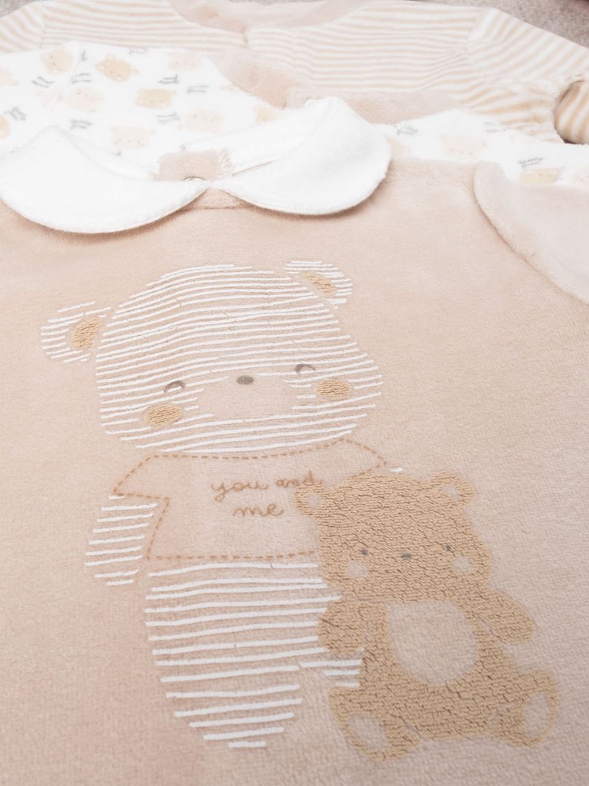 φορμάκια πακέτο x3 τεμ. με αρκουδάκι unisex - Prénatal