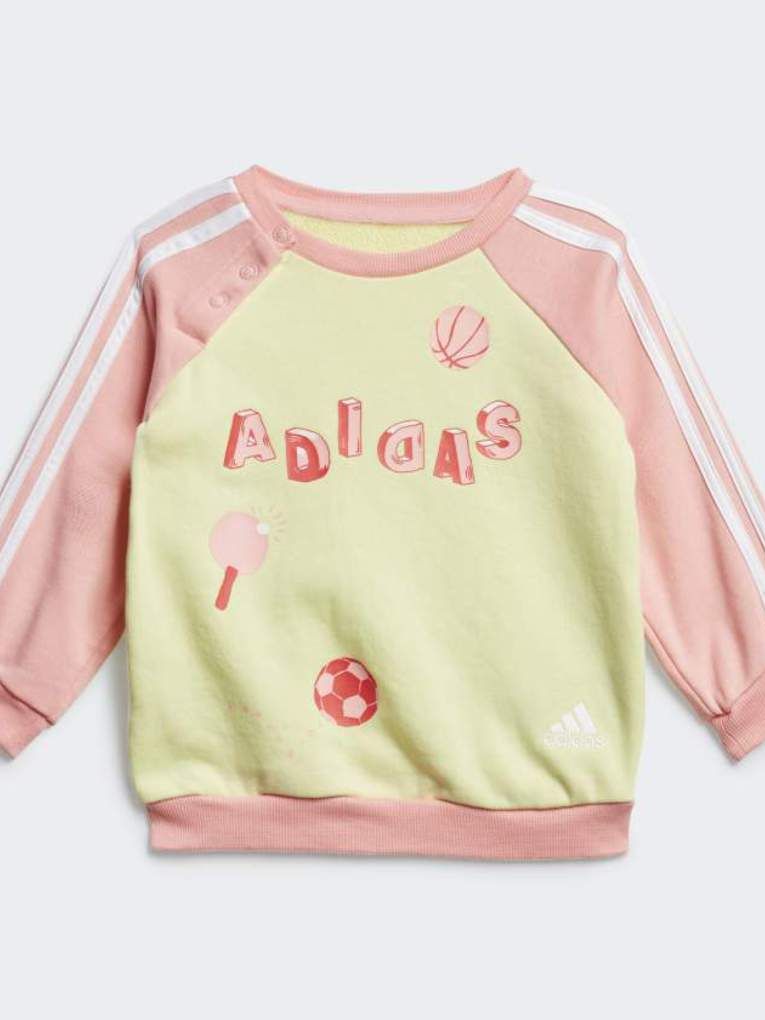 Adidas σετ φόρμας graphic ροζ για κορίτσι fm6368 - Adidas