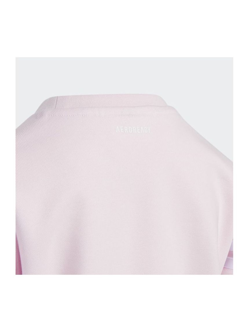 Adidas μπλούζα φούτερ graphic crewneck aeroready ροζ για κορίτσι h40250 - Adidas