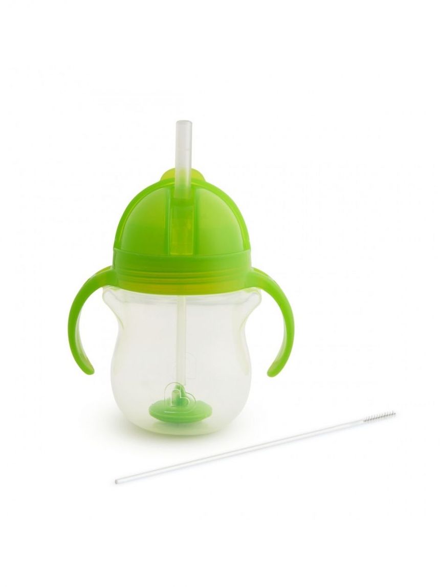 Munchkin εκπαιδευτικό ποτηράκι με καλαμάκι tip & sip cup green - Munchkin