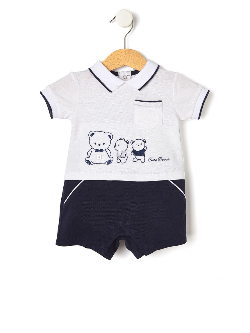 φορμάκι κοντό δίχρωμο για αγόρι 664925 - Prénatal