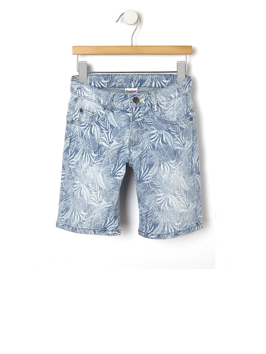 τζιν βερμούδα με φύλλα μεγ.8-9/9-10 ετών για αγόρι - Prénatal