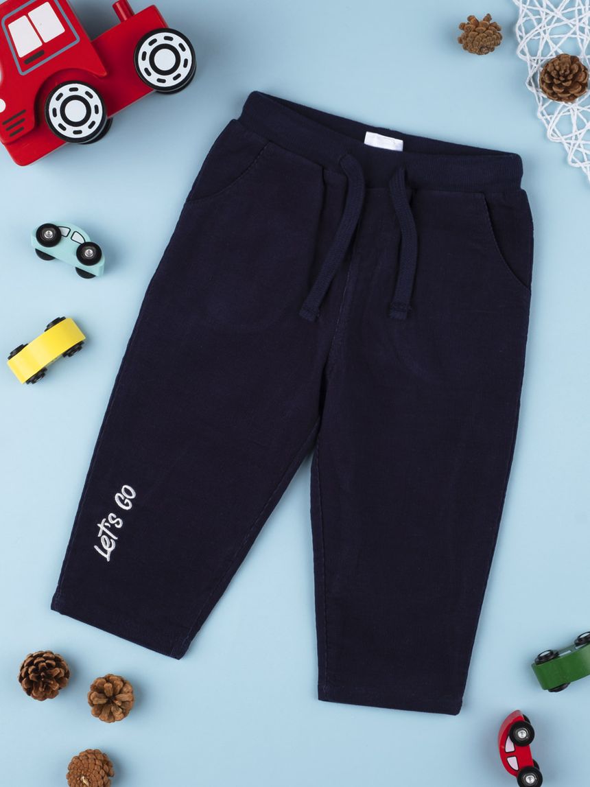 παντελόνι βελουτέ βαμβακερό για αγόρι - Prénatal