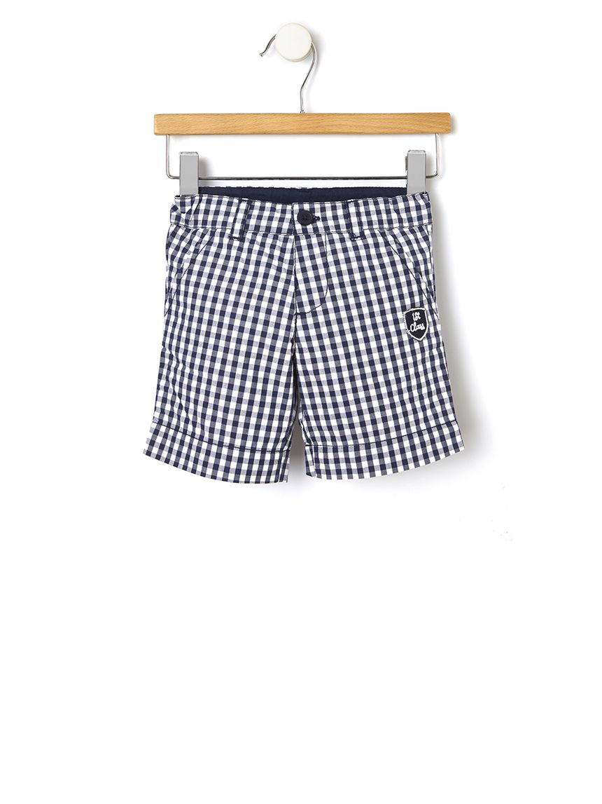 βερμούδα καρό μπλε/λευκό για αγόρι - Prénatal
