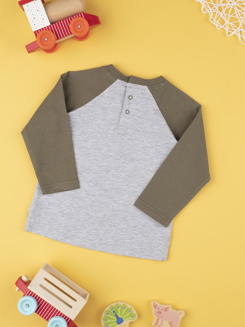 μπλούζα γκρι με τον  snoopy για αγόρι - Prénatal