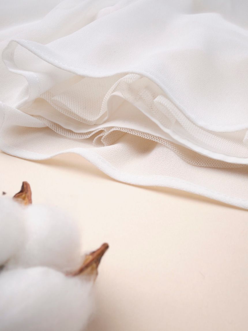 φόρεμα λευκό με τούλι για κορίτσι 647571 - Prénatal