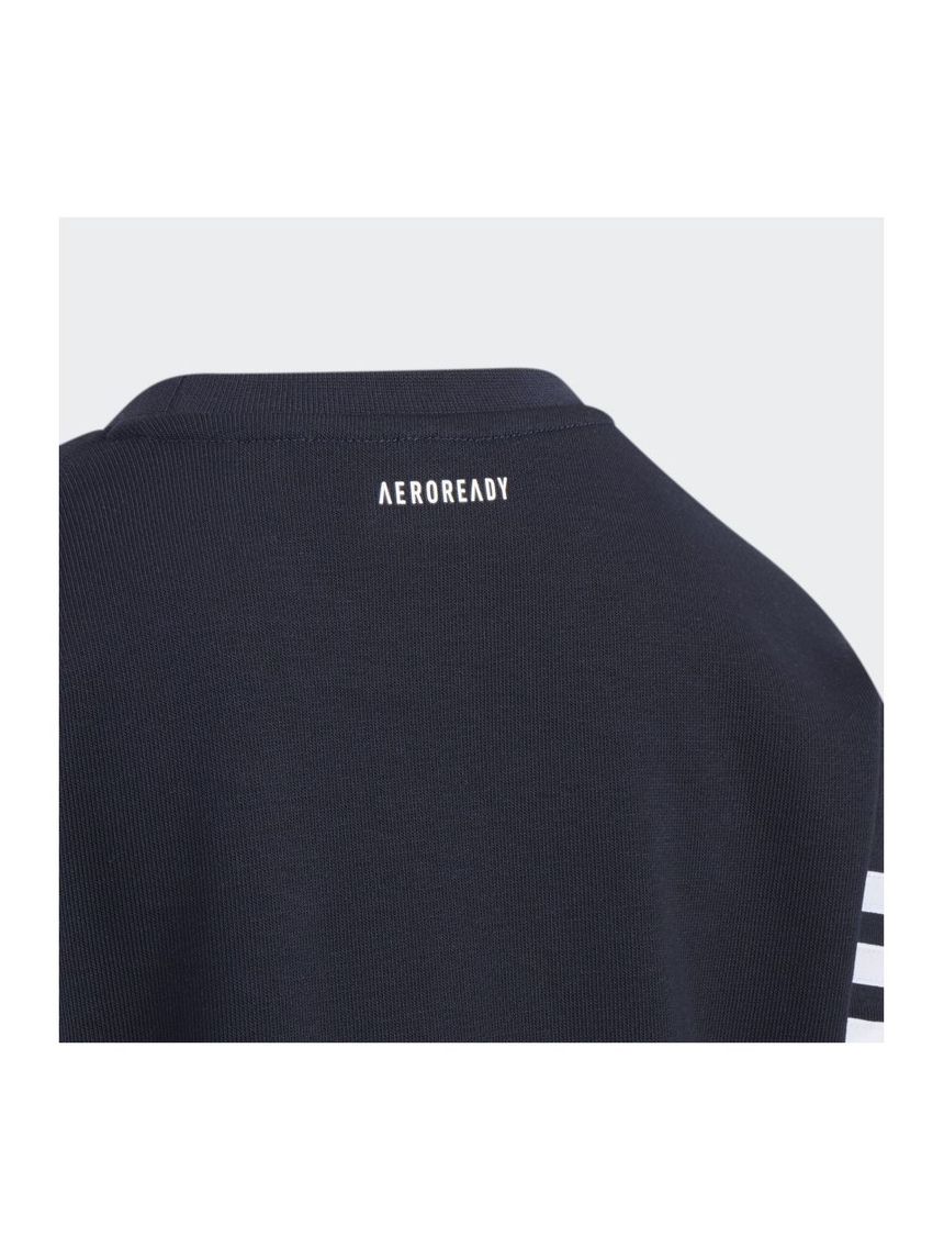 Adidas μπλούζα φούτερ graphic crewneck aeroready μπλε για αγόρι h40249 - Adidas