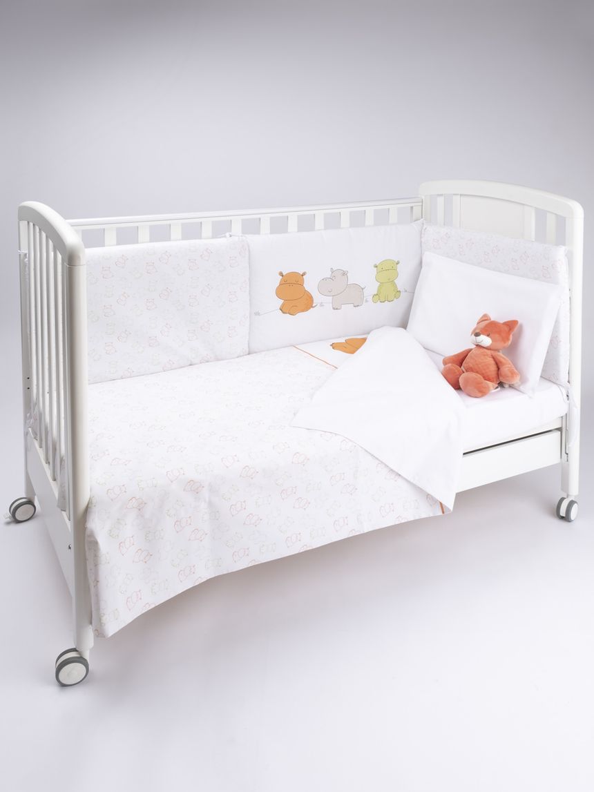 σετ για κρεβάτι 4 τεμ.με ιπποπόταμο - Prénatal