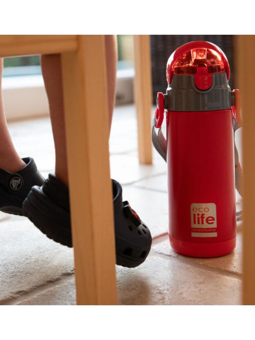 Ecolife ανοξείδωτο παγούρι kids thermos 400ml red 33-bo-2997 - Ecolife