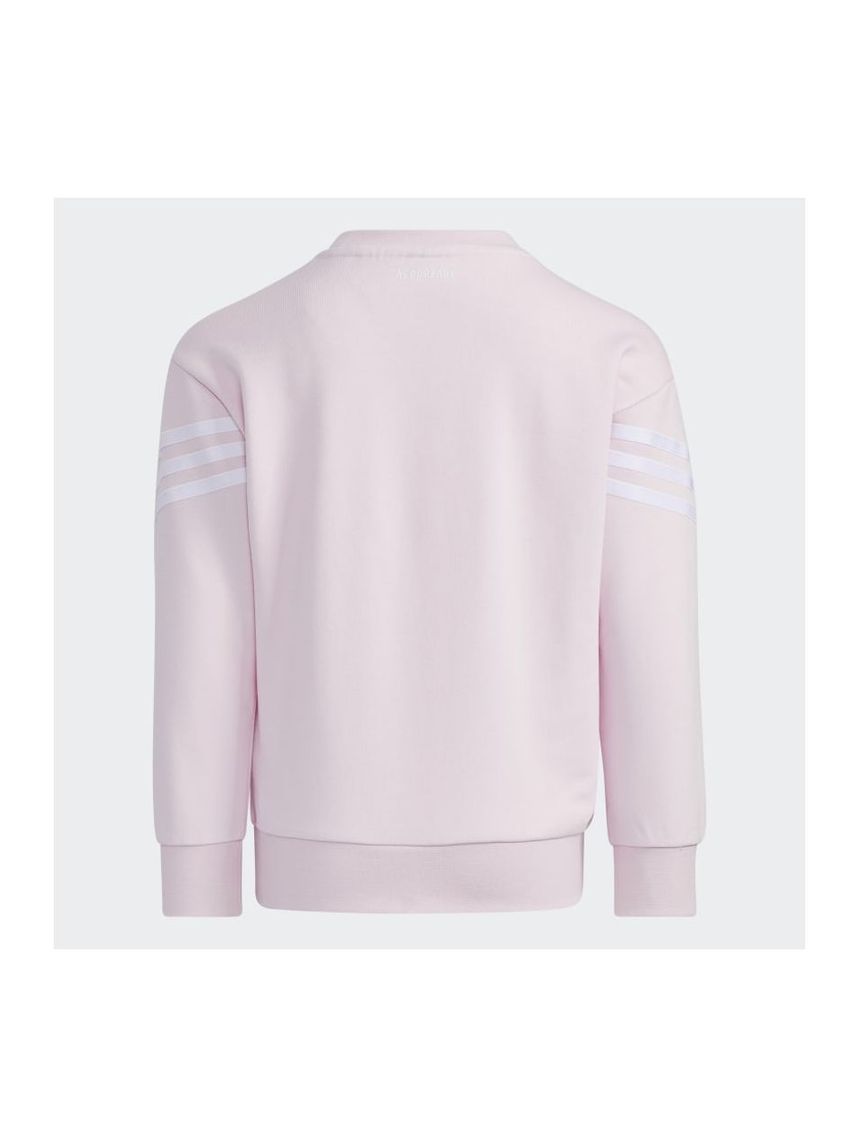 Adidas μπλούζα φούτερ graphic crewneck aeroready ροζ για κορίτσι h40250 - Adidas