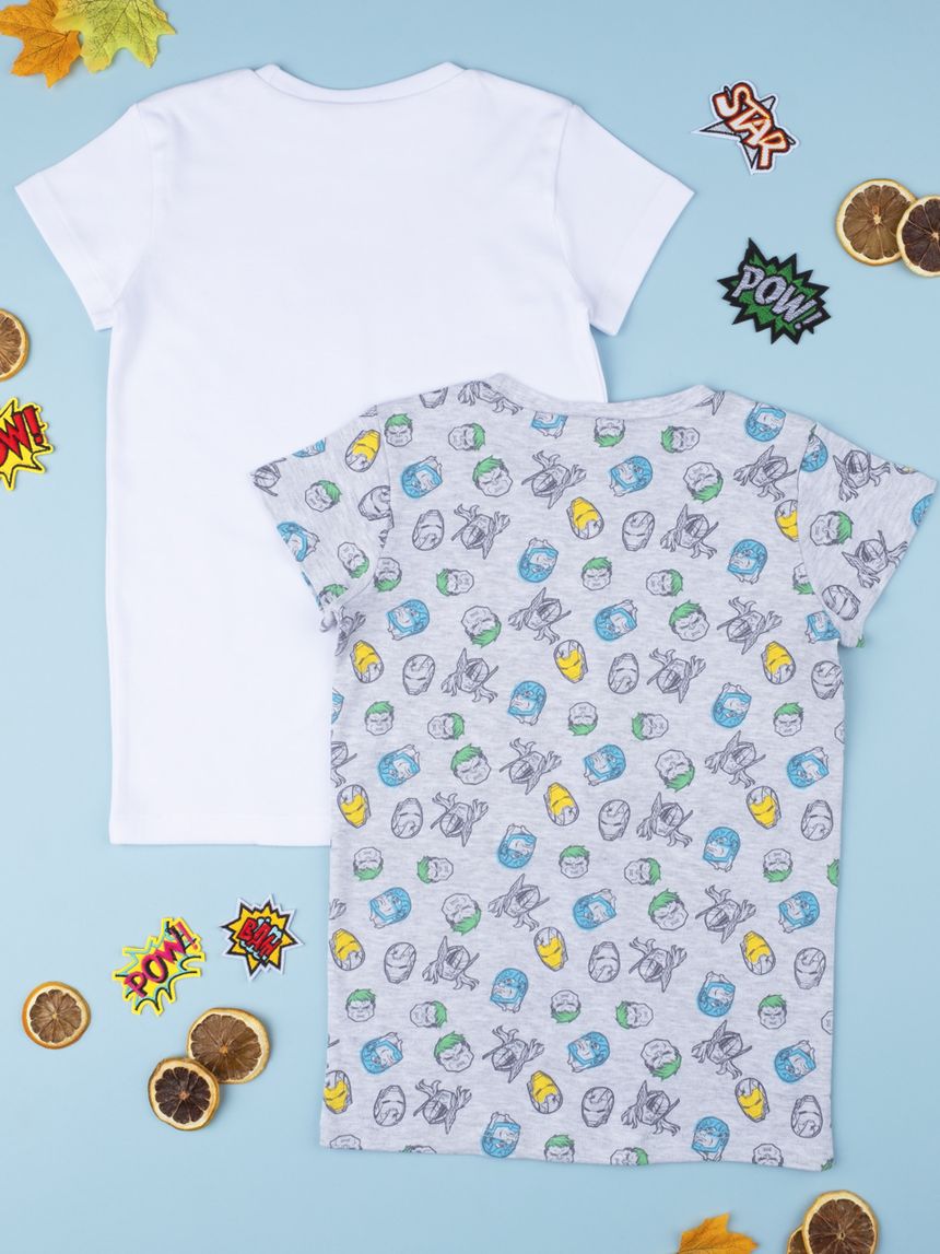 φανελάκια κοντομάνικα avengers πακέτο x2 για αγόρια - Prénatal