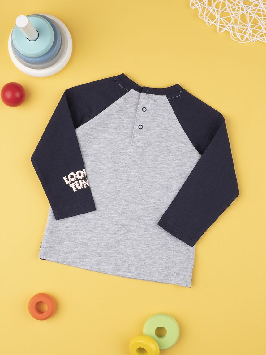 μπλούζα γκρι με τα looney tunes για αγόρι - Prénatal