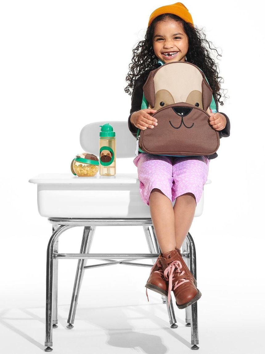 Skip hop zoo πλαστικό παγούρι με καλαμάκι 384.5ml pug 29-2903033-12 - SKIP HOP