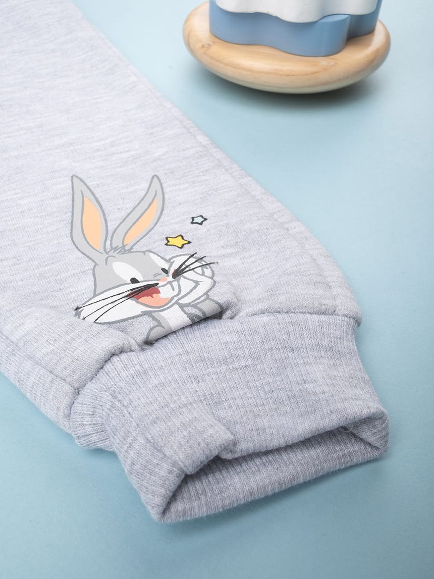 παντελόνι φόρμας γκρι με τα looney tunes για αγόρι - Prénatal