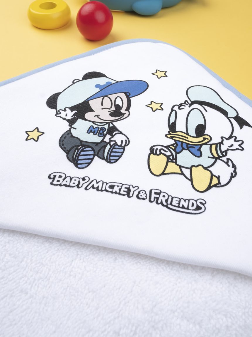 μπουρνουζοπετσέτα με στάμπα mickey mouse για αγόρι - Prénatal
