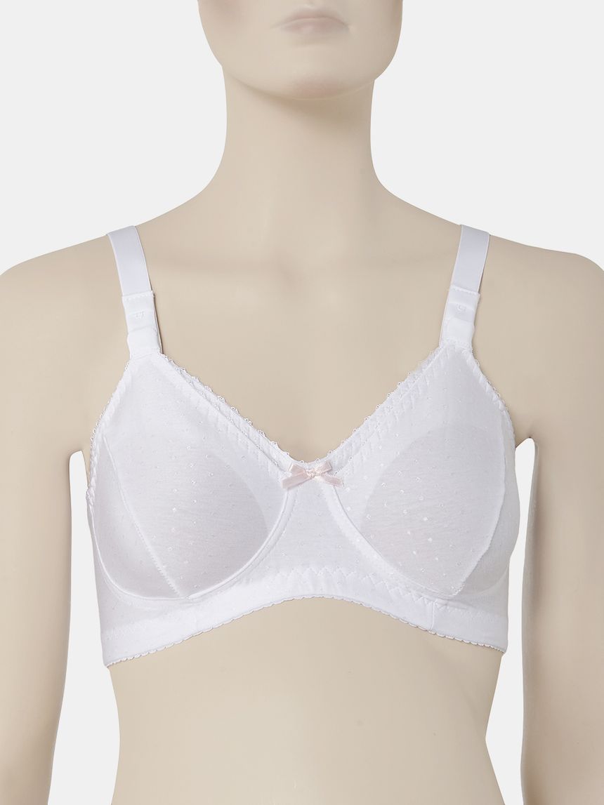 σουτιέν θηλασμού από βαμβάκι λευκό cup c - Prénatal