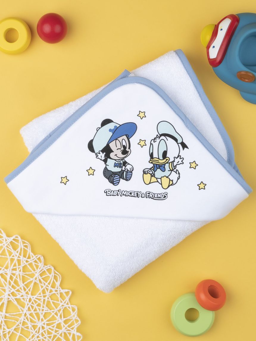 μπουρνουζοπετσέτα με στάμπα mickey mouse για αγόρι - Prénatal