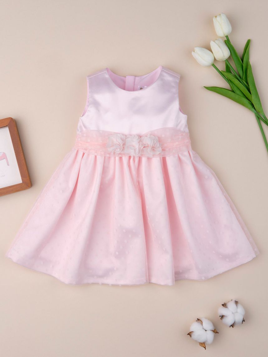 φόρεμα ροζ πουά για κορίτσι - Prénatal