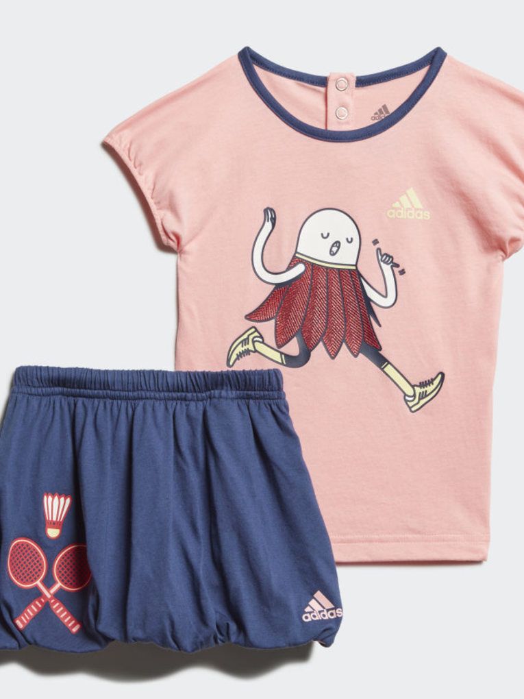 Adidas σετ t-shirt και φούστα μπάντμιντον για κορίτσι - Adidas