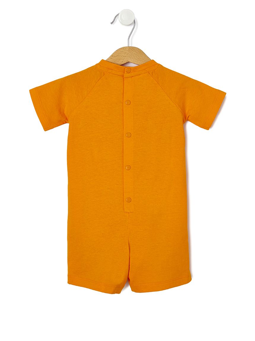 πιτζάμα jersey πορτοκαλί με στάμπα καβουράκι για αγόρι - Prénatal