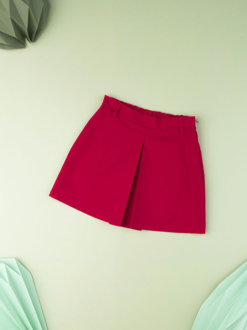 φούστα ποπλίνα με πιέτα φούξια για κορίτσι 675565 - Prénatal