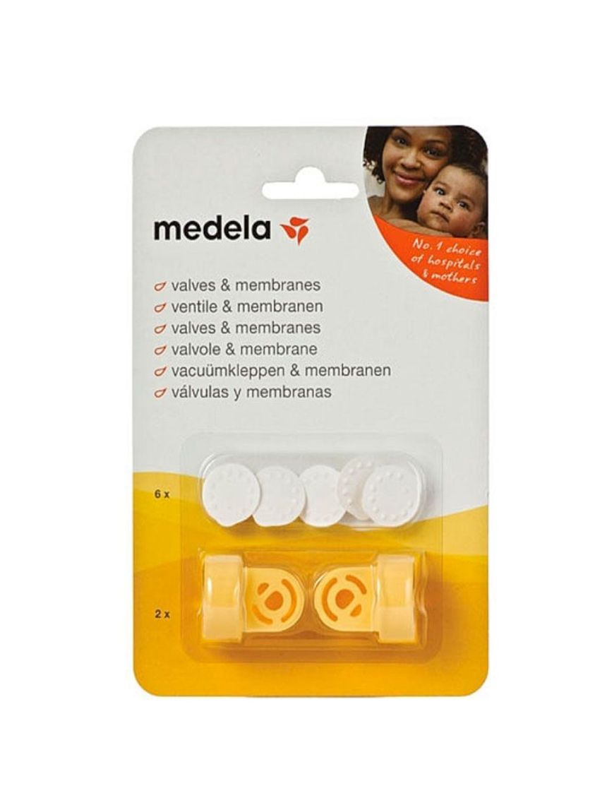 Medela σετ βαλβίδα 2 τμχ - μεμβράνη 6τμχ - Medela