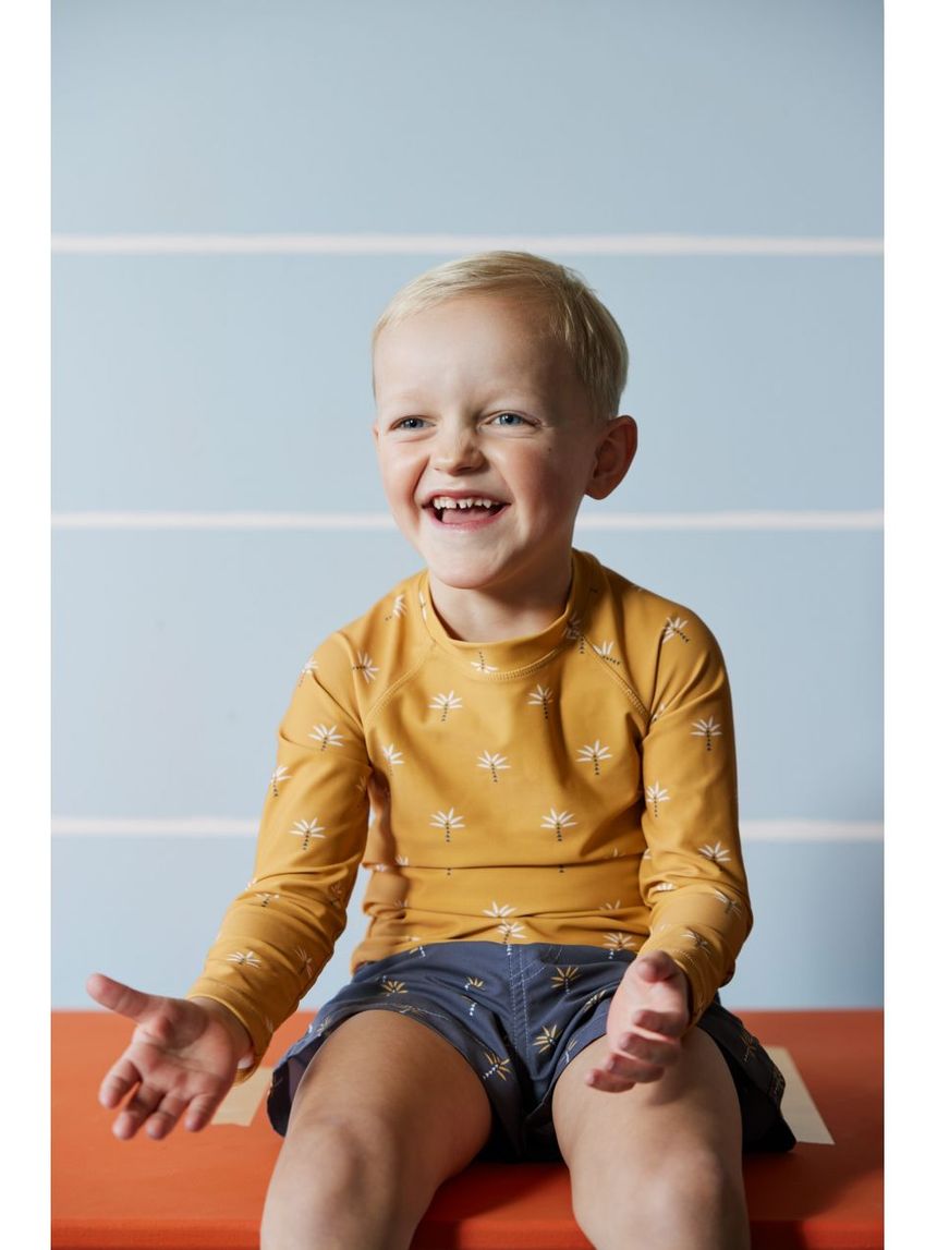 Fresk μαγιό boxer uv palmtree steel gray για αγόρι - Fresk