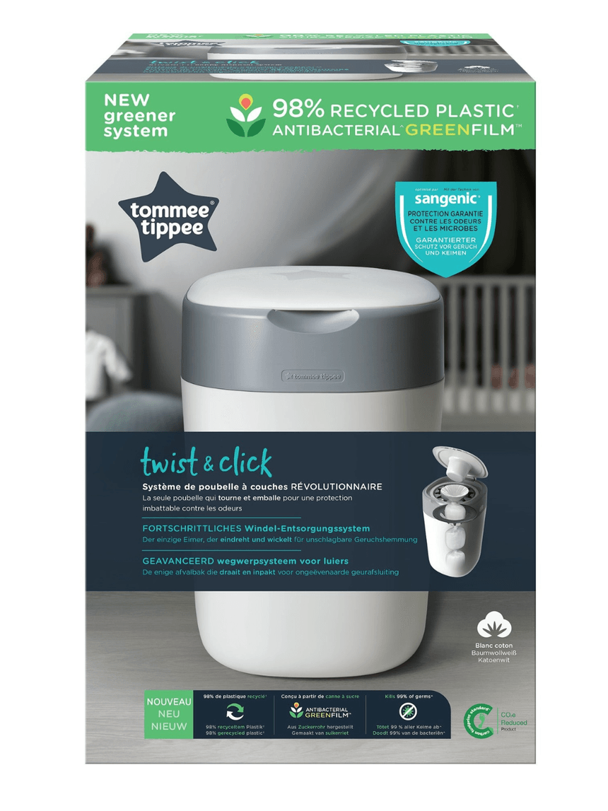 Tommee tippee twist & click κάδος απόρριψης πάνας λευκός - Sangenic
