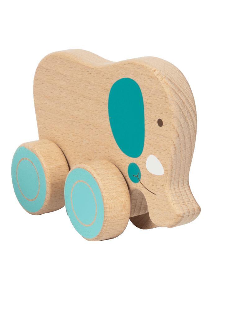 Wood' n play ξύλινα ζώα με ρόδες prg00396 - Wood'N Play