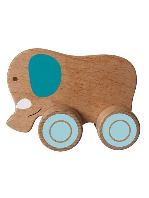 Wood' n play ξύλινα ζώα με ρόδες prg00396 - Wood'N Play