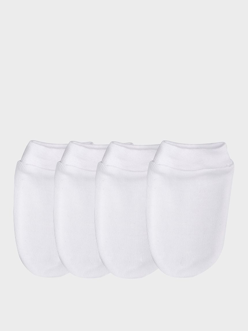 γάντια βαμβακερά λευκά πακέτο χ2 unisex - Prénatal