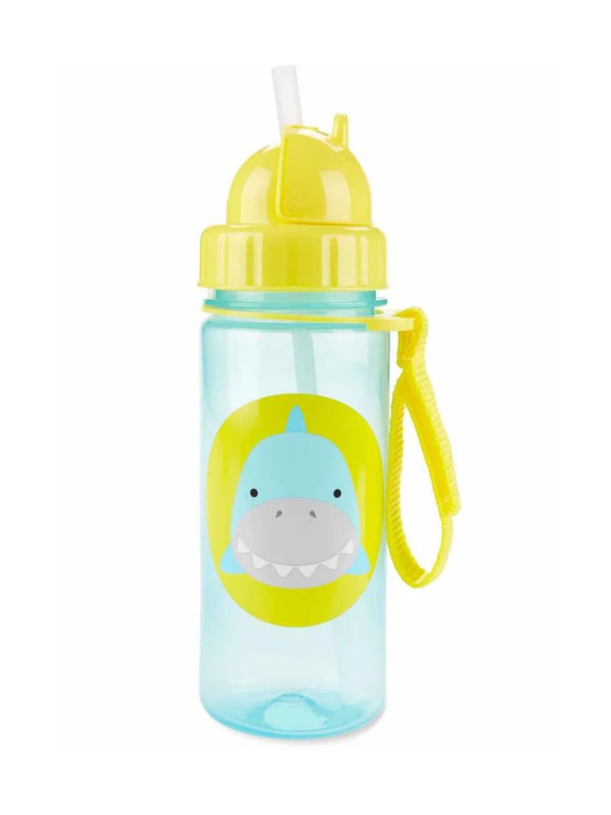 Skip hop zoo πλαστικό παγούρι με καλαμάκι 384.5ml shark 29-2903033-13 - SKIP HOP
