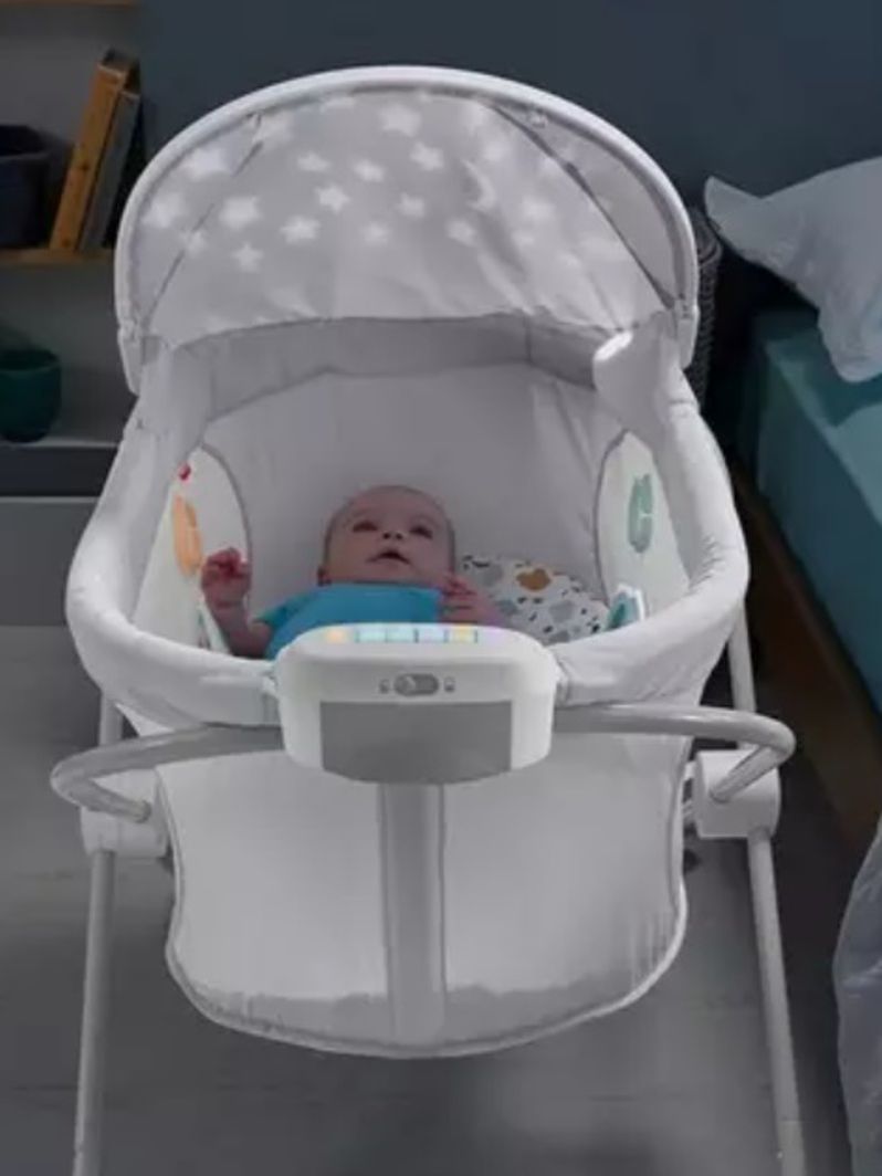 Fisher price λίκνο soothing lights fold flat bassinet - Fisher-Price
