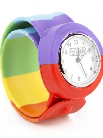 Wacky watches παιδικό ρολόι με λουράκι σιλικόνης slap ουράνιο τόξο 14482288 - Wacky Watches
