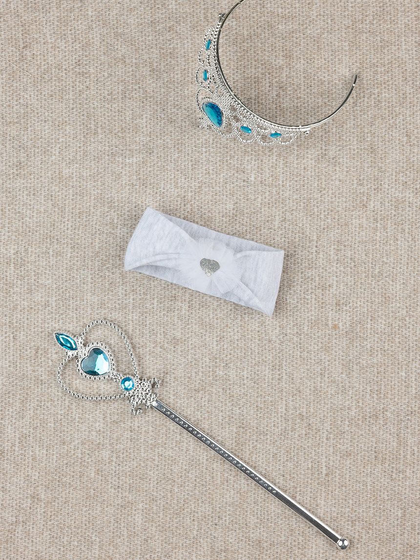 βρεφική κορδέλα μαλλιών γκρι με καρδούλα για κορίτσι - Prénatal