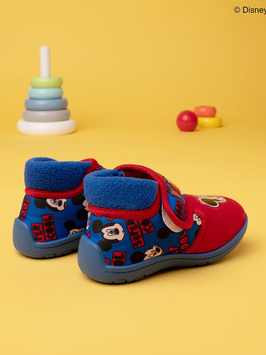 παντοφλάκια κλειστά δίχρωμα με τον mickey για αγόρι - SILVER