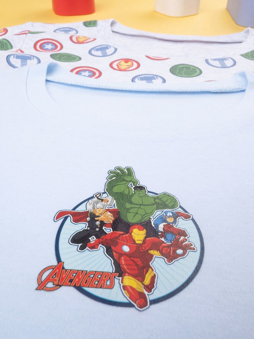 παιδικά φανελάκια με τους avengers πακέτο x2 για αγόρι - Prénatal