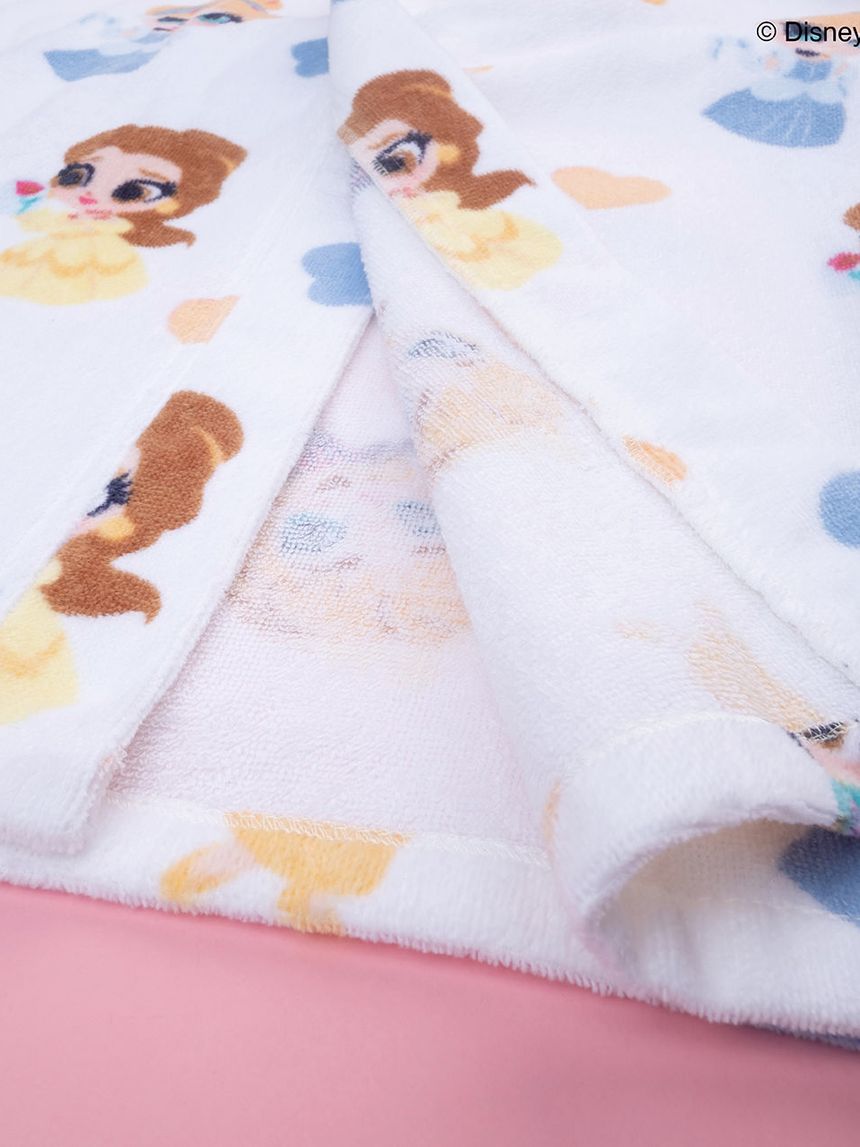 παιδικό μπουρνούζι λευκό με τις πριγκίπισσες disney για κορίτσι - Prénatal