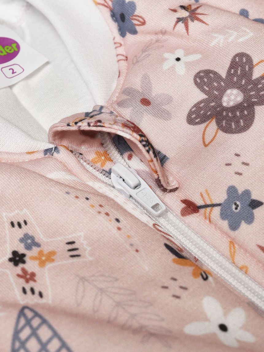 Tender υπνόσακος χειμωνιάτικος classic 2.5 tog boho ροζ για κορίτσι - Tender