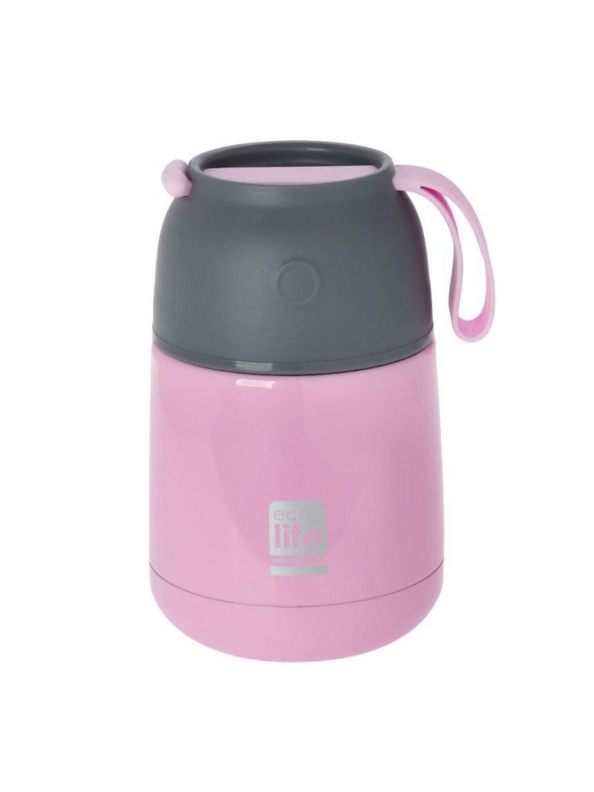Ecolife ανοξείδωτο θερμός φαγητού 450ml baby pink 33-bo-9076 - Ecolife