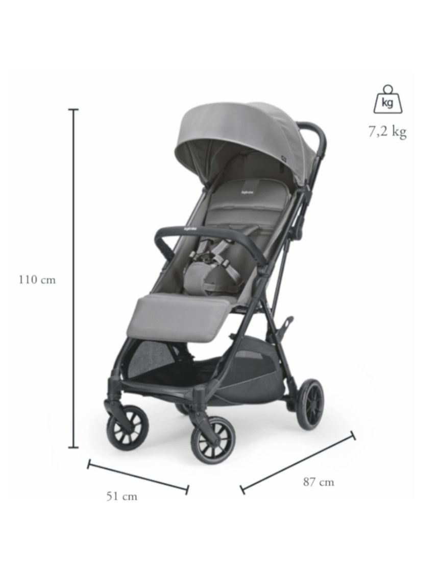 Inglesina καρότσι περιπάτου now nero/snap grey - Inglesina